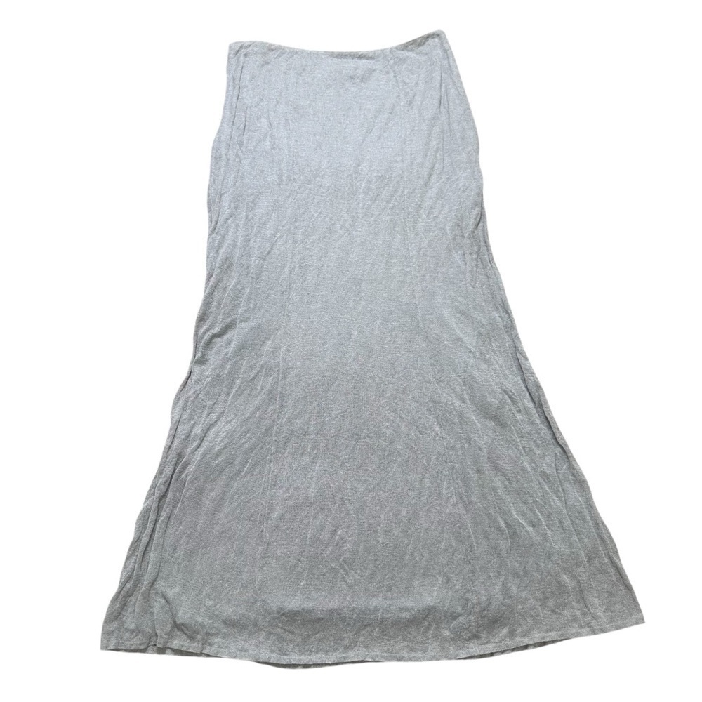Anett Röstel Designer Women’s 38 Silver/Gray Metal Blend Skirt
